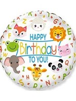 Фольгированный шар с гелием HAPPY BIRTHDAY, животные № 28