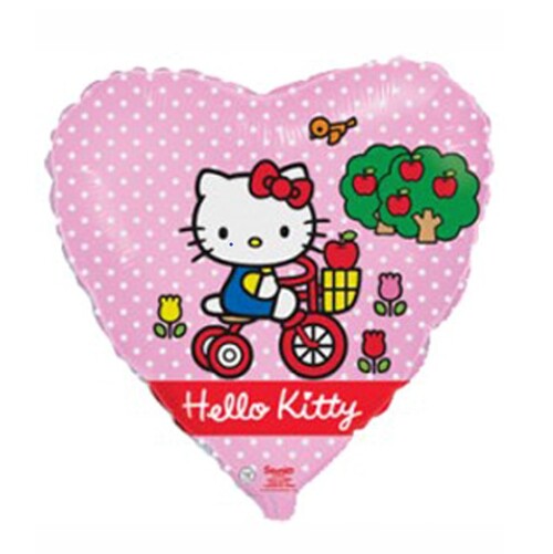 Фольгированное сердце с гелием "Hello Kitty " №48