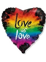 Фольгированное сердце с гелием "Love is love" №40