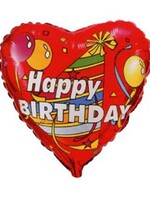 Фольгированное сердце с гелием "Happy birthday" №49