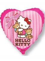 Фольгированное сердце с гелием "Hello Kitty ", розовый №52