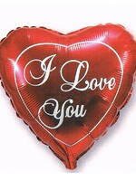 Фольгированное сердце с гелием "I love you", среднее №38