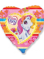 Фольгированное сердце с гелием "My little Pony" №51