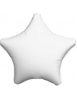 Фольгированная фигура с гелием "Белая звезда" №72