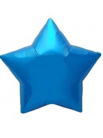 Фольгированная фигура с гелием "Синяя звезда" №71