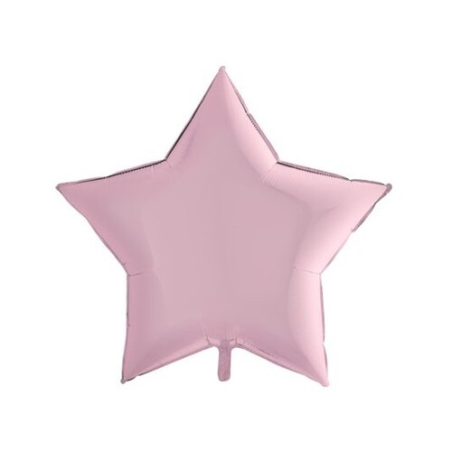 Фольгированная фигура с гелием "Розовая звезда" №69