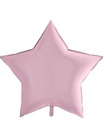 Фольгированная фигура с гелием "Розовая звезда" №69