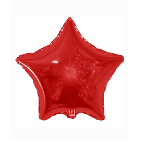 Фольгированный шар с гелием "Красная звезда", №70