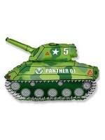 Фольгированная фигура с гелием "Танк", №108