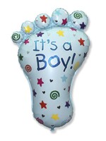 Фольгированная фигура с гелием "Стопа мальчика", №102