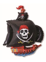 Фольгированная фигура с гелием "Пиратский корабль", №103