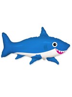 Фольгированная фигура с гелием "Весёлая акула", №95