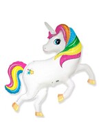 Фольгированная фигура с гелием "Единорог Радужный"