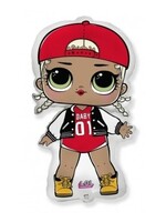 Фольгированная фигура с гелием "Модная подружка" №80