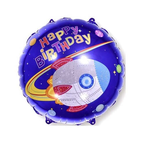 Фольгированный шар с гелием "HAPPY BIRTHDAY", ракета №310