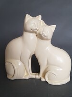 Влюблённые котики, белые