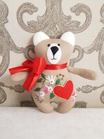 Плюшевый мишка ручной работы, 15 см