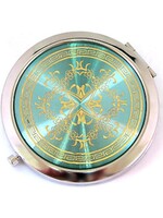 Зеркальце "Орнамент", бирюзовый, 7 см