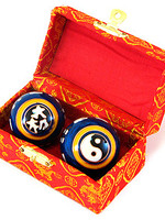 Шары здоровья "Инь Янь и иероглифы", 35 мм