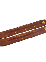 Подставка для благовоний из сандала "Лодочка", 25 см