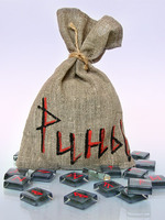 Руны славян из стекла в мешочке