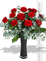 15 красных роз