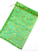 Мешочек для подарков, зелёный