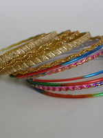 Набор браслетов "Восточная Индия", цветные, 6.2 см
