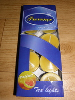 Свечи в гильзах "Грейпфрут", 10 штук