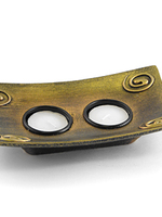 Подсвечник для двух чайных свечей, бронза, 17*9*3 см