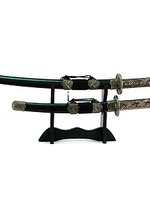 Набор самурайских мечей "Орлы" на подставке: 40, 50 см, цвет - чёрный