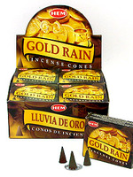 Благовония HEM Золотой дождь, 10 конусов