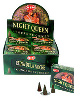 Благовония HEM Королева ночи, 10 конусов