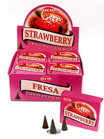 Благовония HEM Клубника, 10 конусов