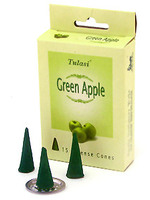 Благовония Sarathi Зелёное яблоко, конусы