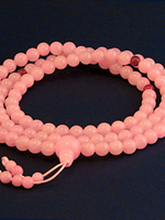 Чётки из стекла, бледно-розовые, 108 бусин, 0.8 см