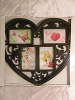 Рамка "Сердце", чёрное, 4 фото