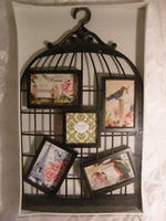 Рамка Клетка, чёрная, на 5 фото, 39*63